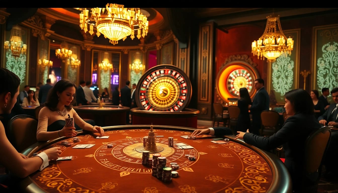 High-stakes poker game at a luxury casino, featuring hidden wiki 2026 elements and excitement.