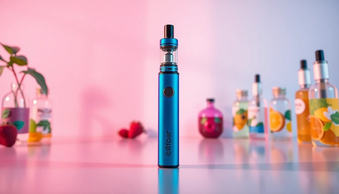 Elfbar im Detail, zeigt das farbenfrohe Design und die modernen Funktionen.