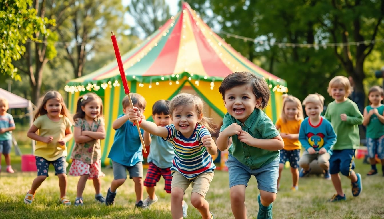 Children participating in various activities at lively holiday camps filled with joy and creativity.