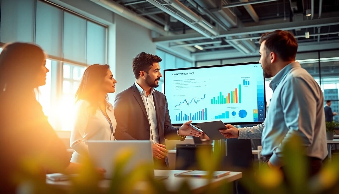 Discover how competitive intelligence strategies empower teams in a collaborative office setting.