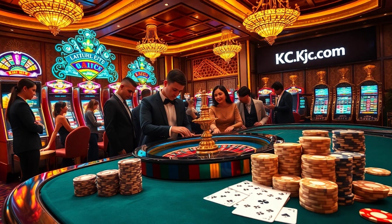 Experience thrilling gameplay at Kjc.com with luxury casino vibes and engaging roulette action.