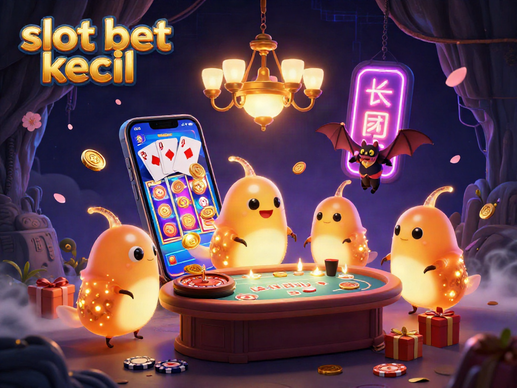 Experience vibrant slot bet kecil action with glowworms lighting a fantasy casino.