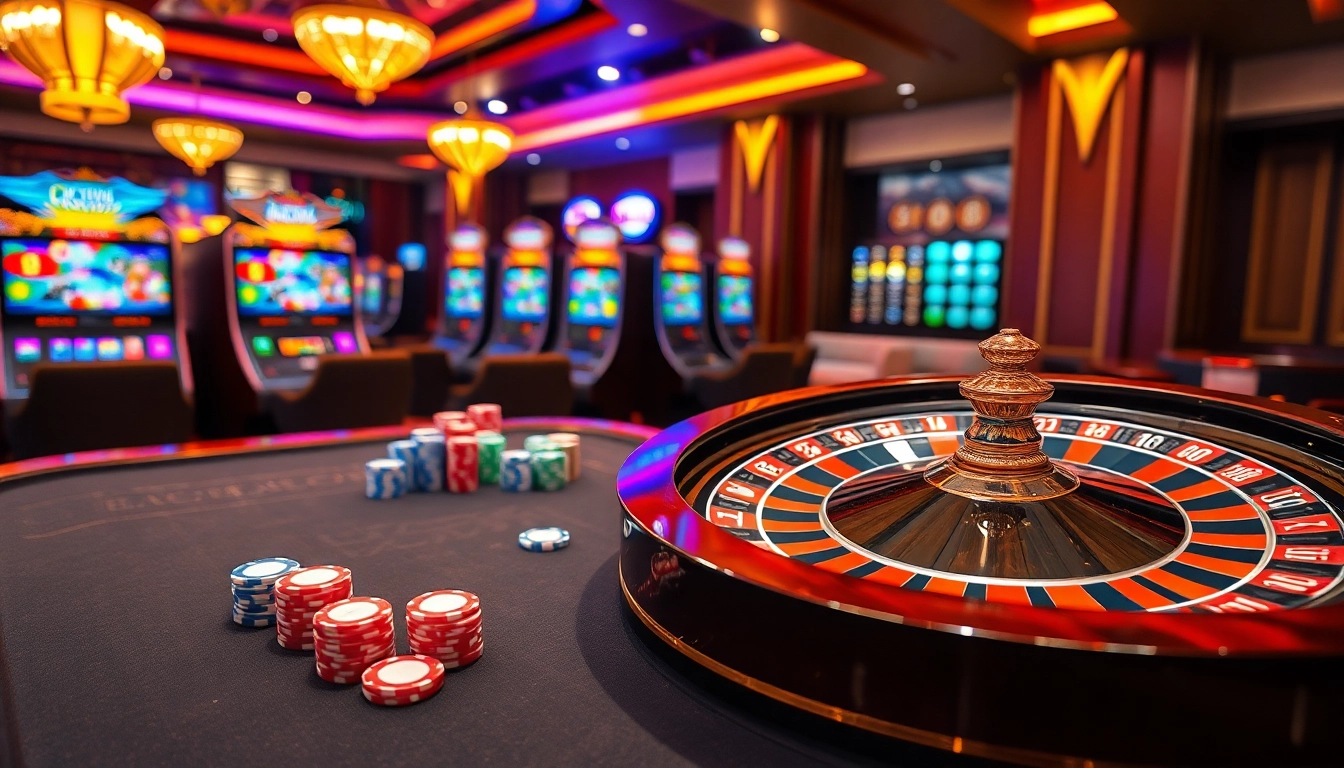 Engaging gameplay at Trang Chủ 56WIN, showcasing vibrant casino tables and exciting betting action.