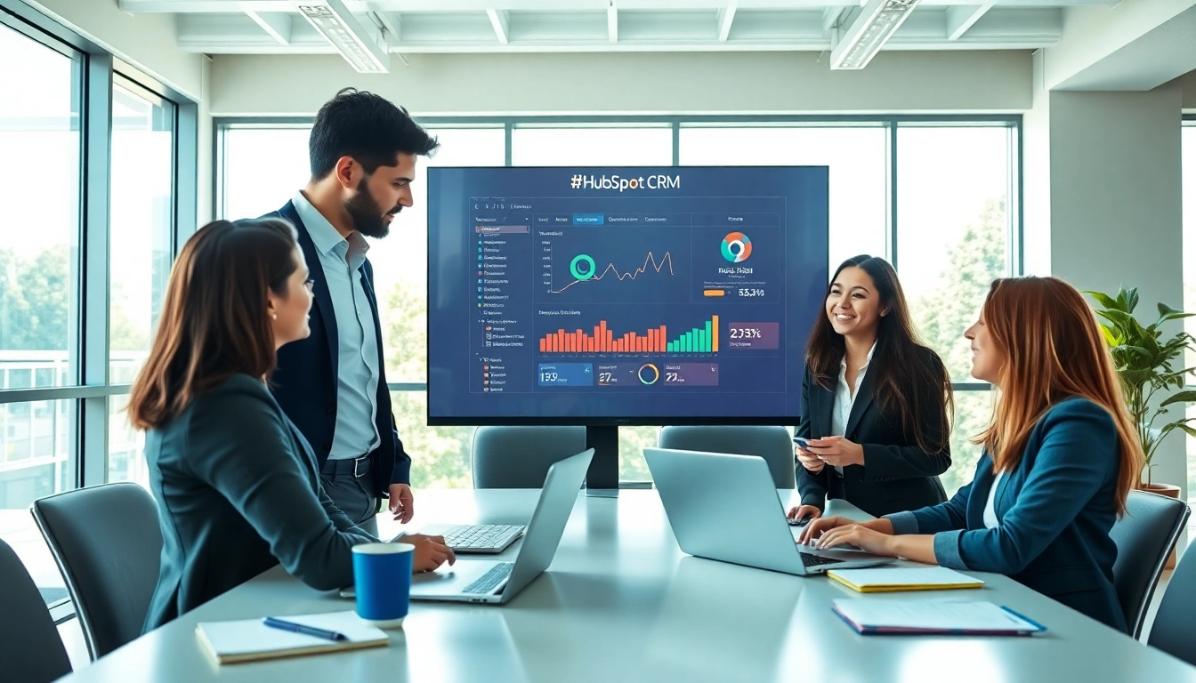 Utilizing HubSpot CRM free in a dynamic business collaboration environment.