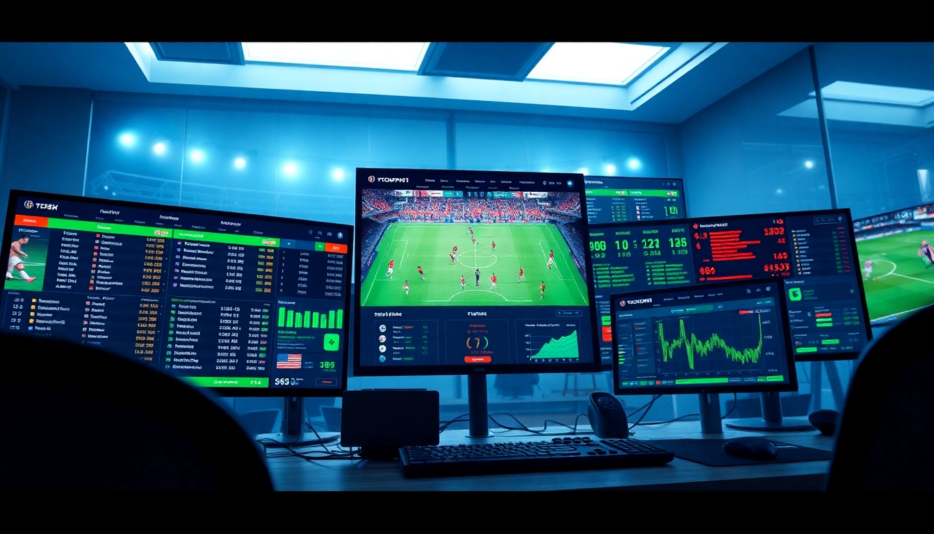Engaging sports betting interface showcasing real-time odds and expert analysis at https://keonhacai.gold/ for football.