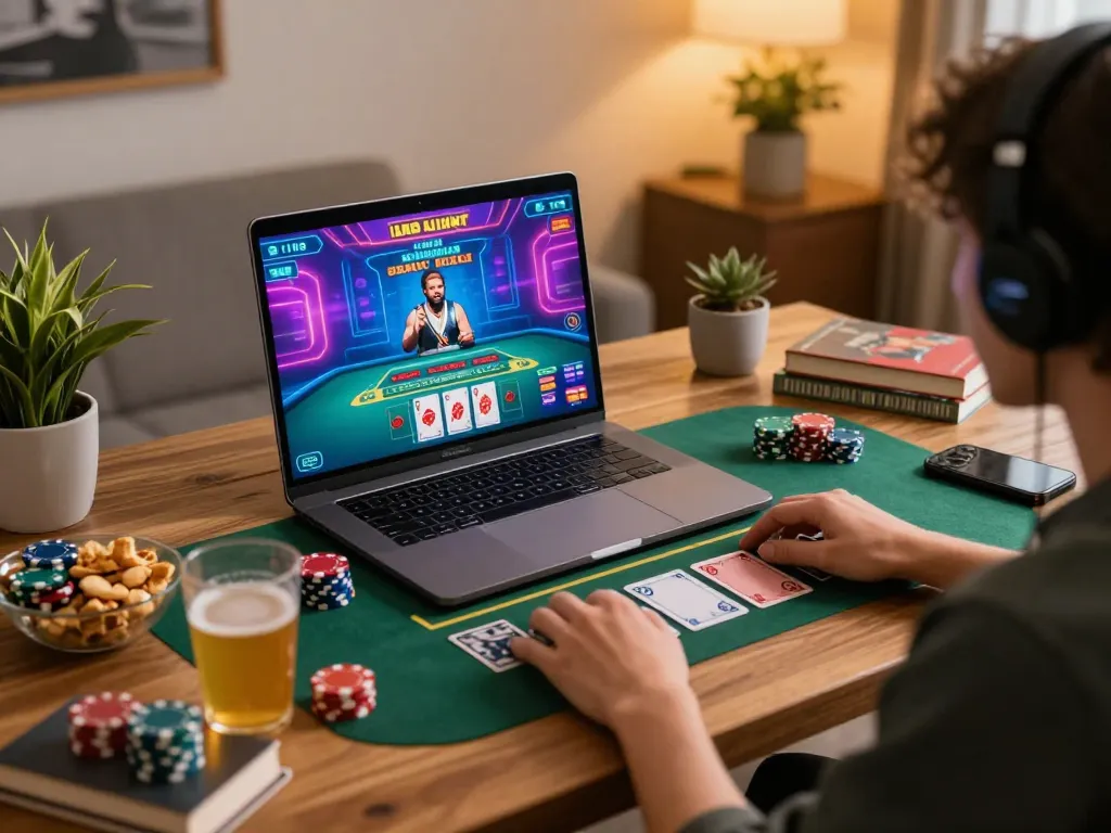 Engaging in intense live dealer games with xx88 on a cozy home setup