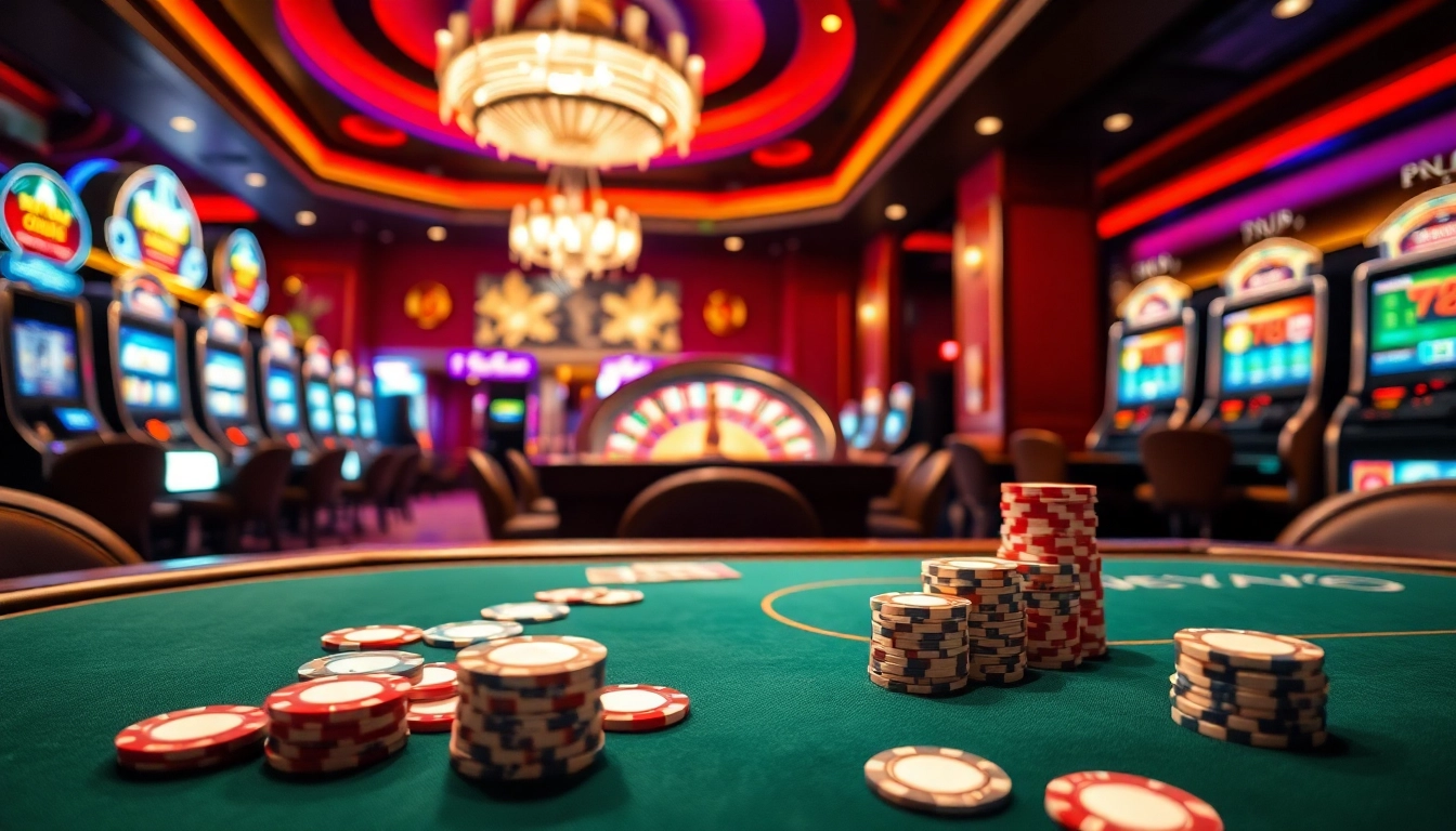 Experience xxgg at a luxurious casino table with vibrant poker chips and a spinning roulette wheel.