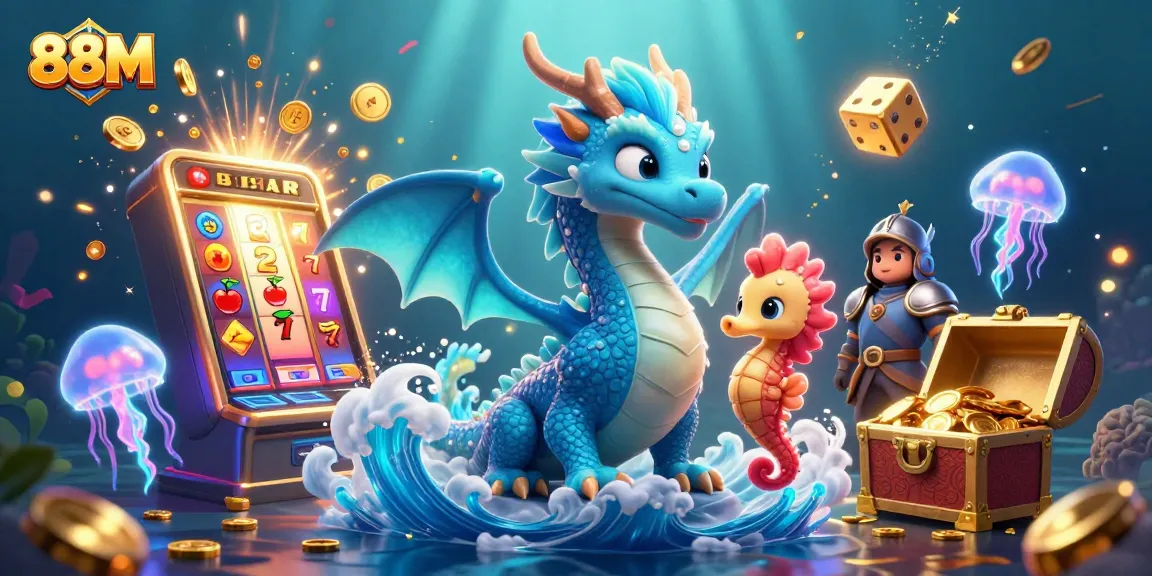 Play your favorite casino games with 88M and experience thrilling jackpots amid a mystical underwater scene.