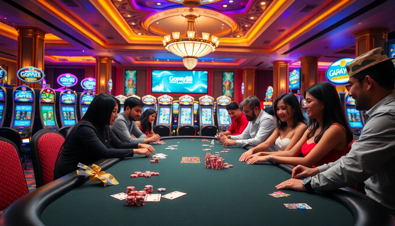 Experience the thrill of gambling with Gopay88 Daftar at a vibrant casino table.
