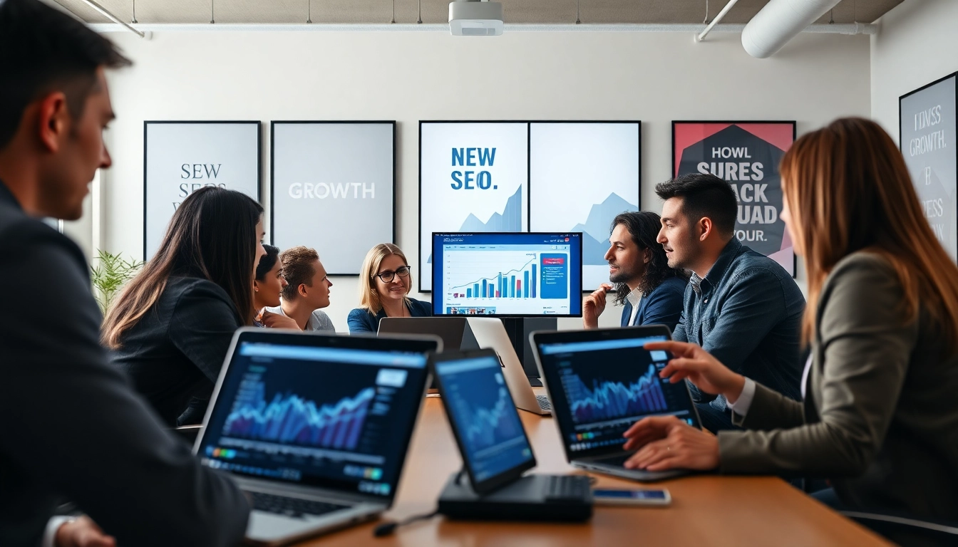 Optimale Strategien von einer SEO Agentur Bonn in einem modernen Büroumfeld.