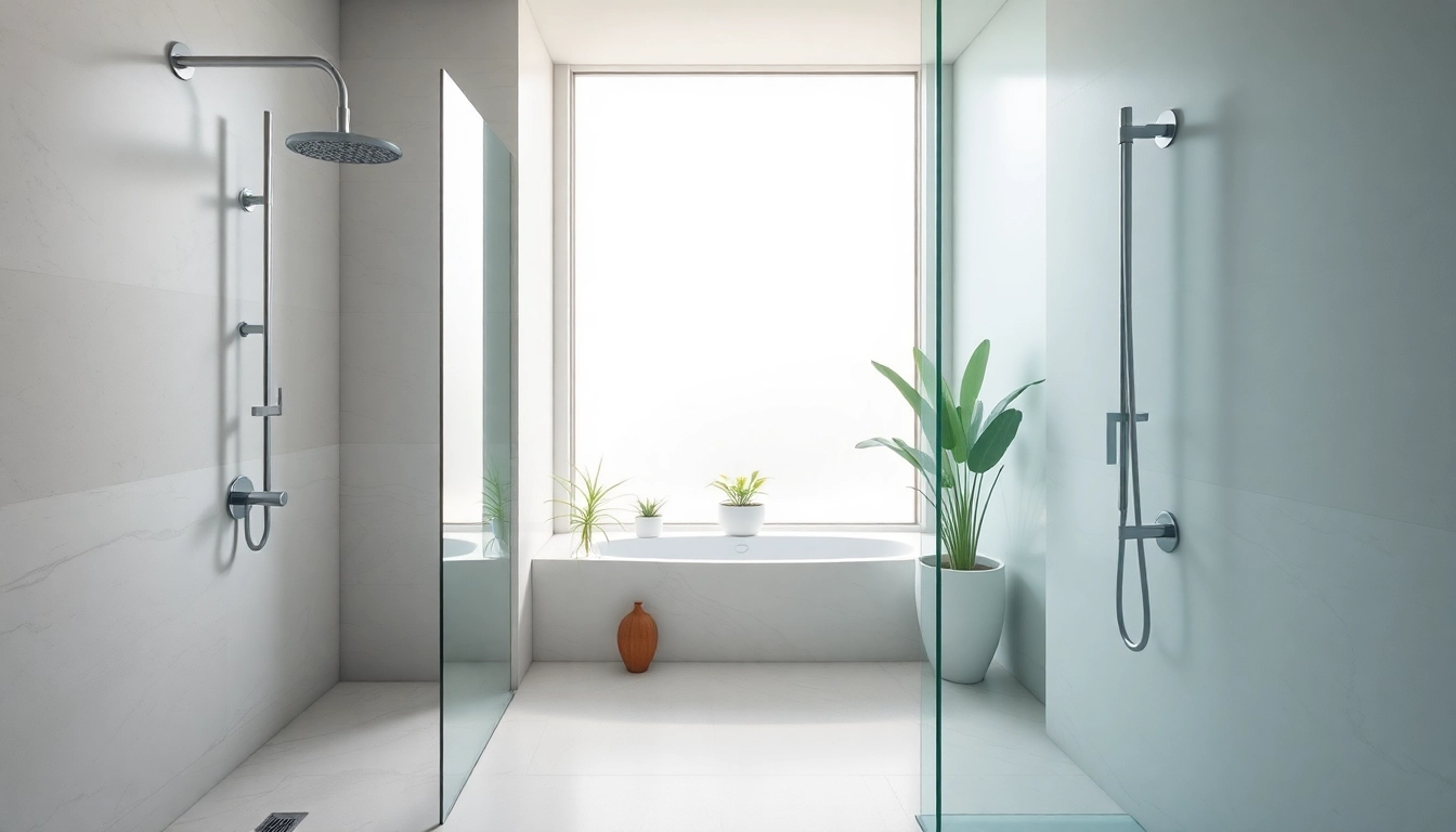 Experience elegant showers that redefine luxury bathroom design with sleek fixtures and a serene atmosphere.