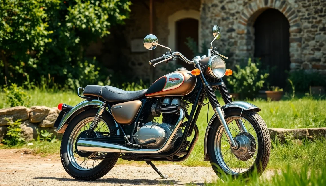 Roller 50ccm gebraucht mit nostalgischem Charme in einer rustikalen Umgebung.