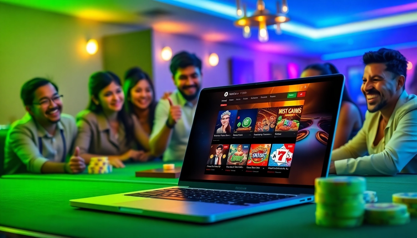 Exciting online gaming experience featuring AF88 interface with diverse players engaging in casino games.