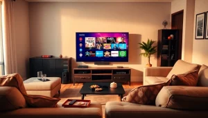 Enhance your viewing experience with iron iptv on a modern smart TV setup.