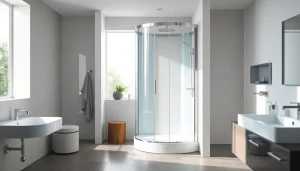 Sonni sanitär GmbH hochwertige Badprodukte in modernem Badezimmer-Design präsentieren.