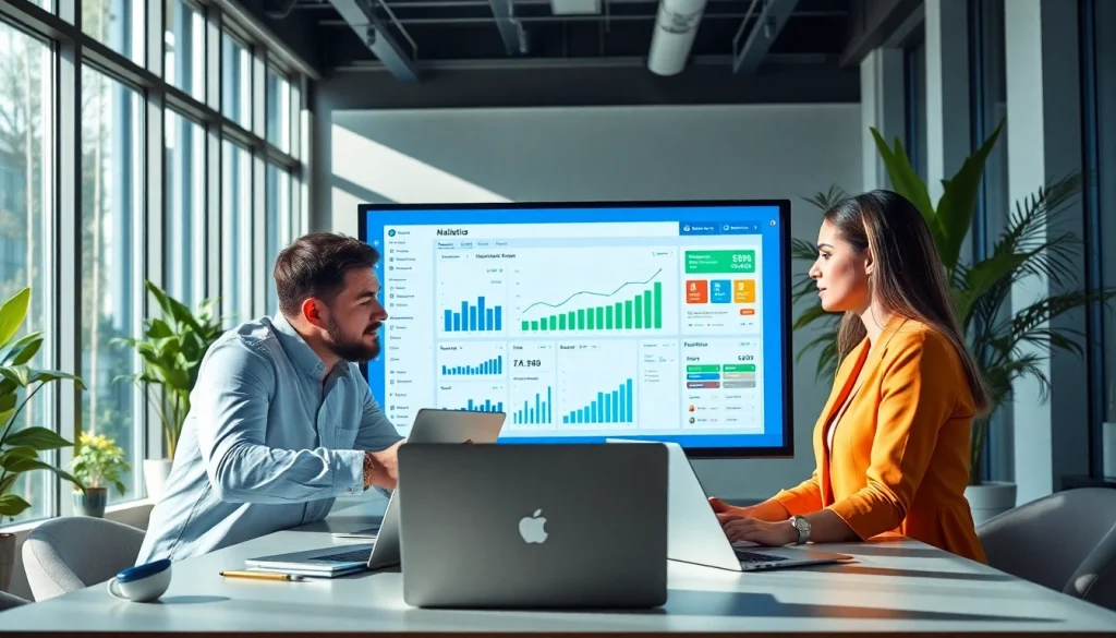 Engage with the smm reseller panel in a professional setting showcasing digital marketing strategies.