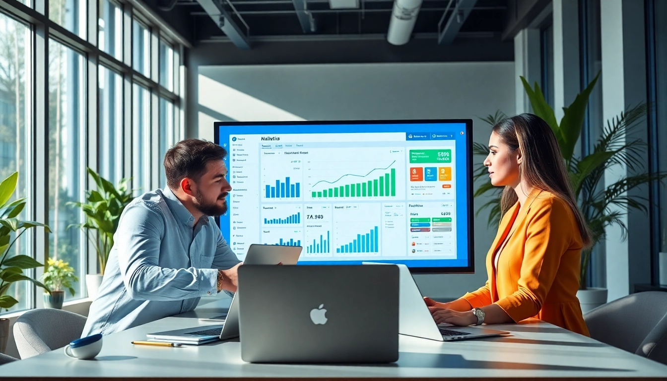 Engage with the smm reseller panel in a professional setting showcasing digital marketing strategies.