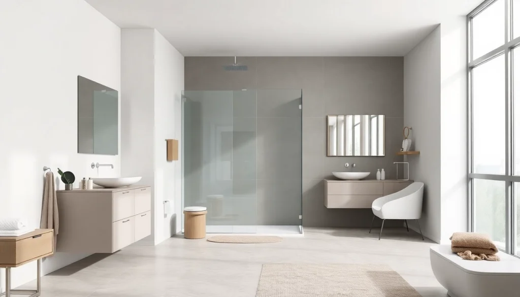 Sonni sanitär GmbH präsentiert hochwertige Badprodukte in einem eleganten Badezimmerdesign.