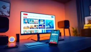 Experience the excitement of 888new's online gaming platform with a modern setup.