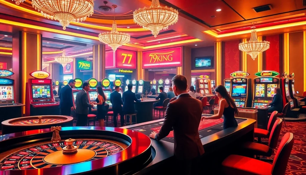 Players engaging with the dynamic 79king online casino interface, enjoying thrilling gaming experiences.