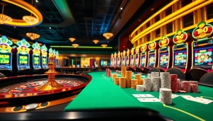 Experience the thrilling atmosphere of F168 com with vibrant casino games and exciting gambling scenes.