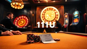 Experience the thrill of gambling with 11UU at an elegant poker game.