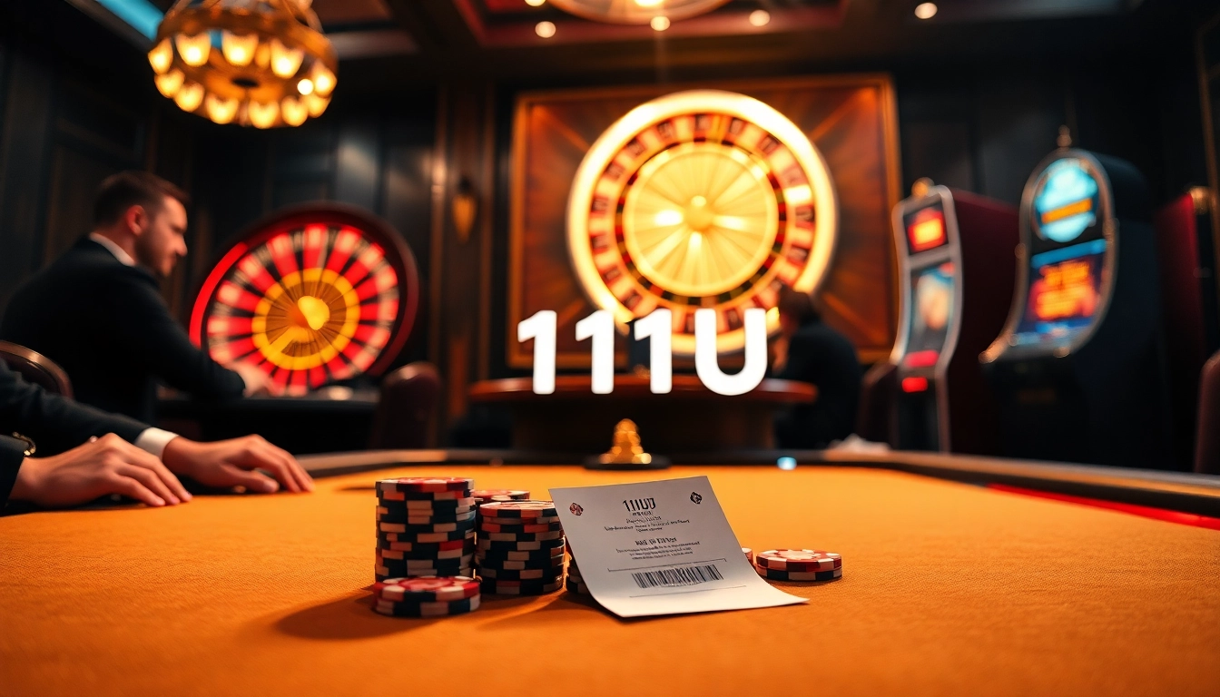 Experience the thrill of gambling with 11UU at an elegant poker game.