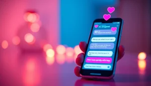 Engaging AI sexting interaction on a modern smartphone interface.