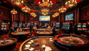 Experience thrilling gameplay at LC88 with exciting poker chips and slot machines.