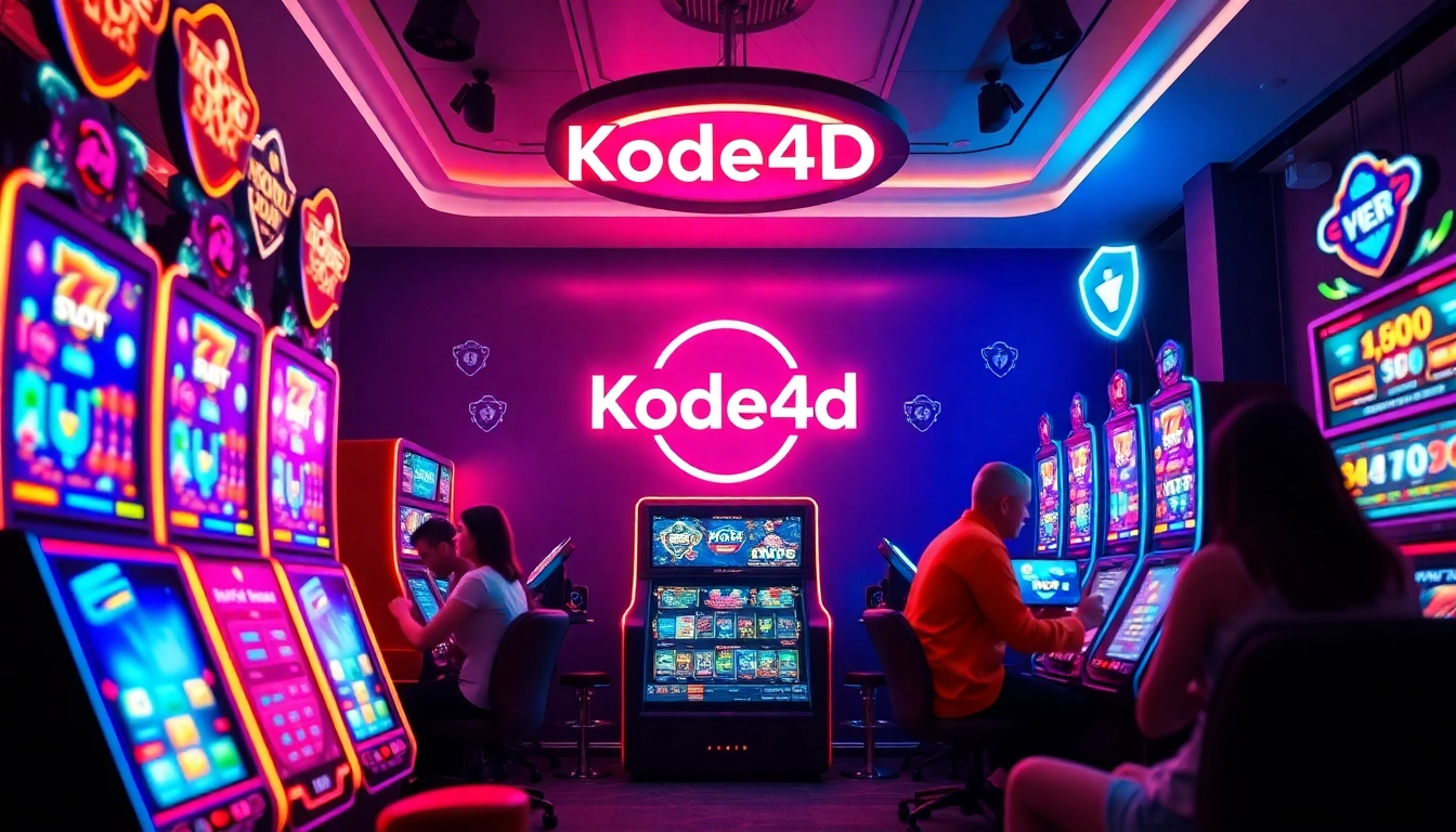 Experience the thrilling Kode4d slot gaming adventure with vibrant visuals and secure gaming elements.