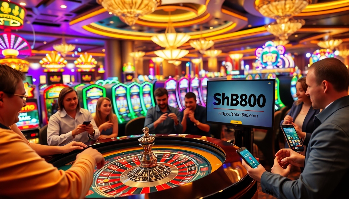 Engaging players enjoying a casino atmosphere featuring https://shbet800.com gaming excellence.
