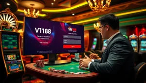 Engaging gambling experience with VN168 đăng nhập interface and casino elements.