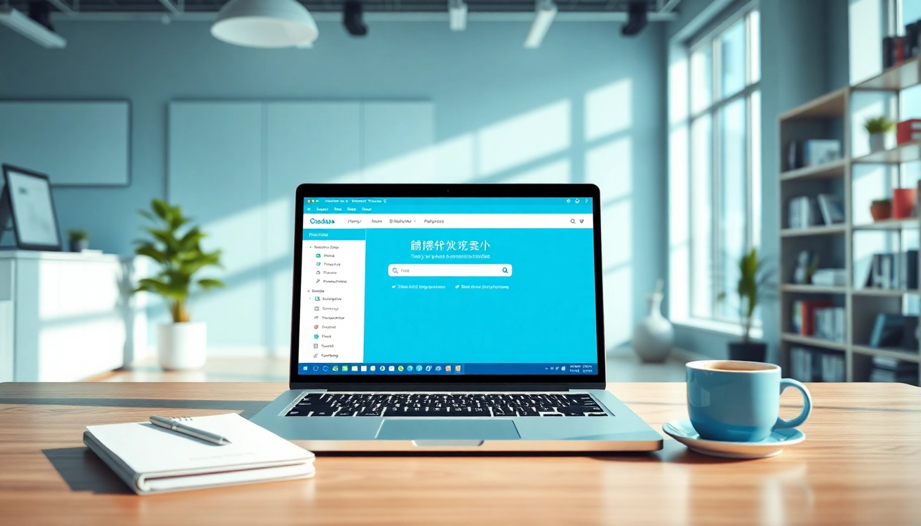 Youdao translation download interface displayed on a modern laptop in a productive workspace