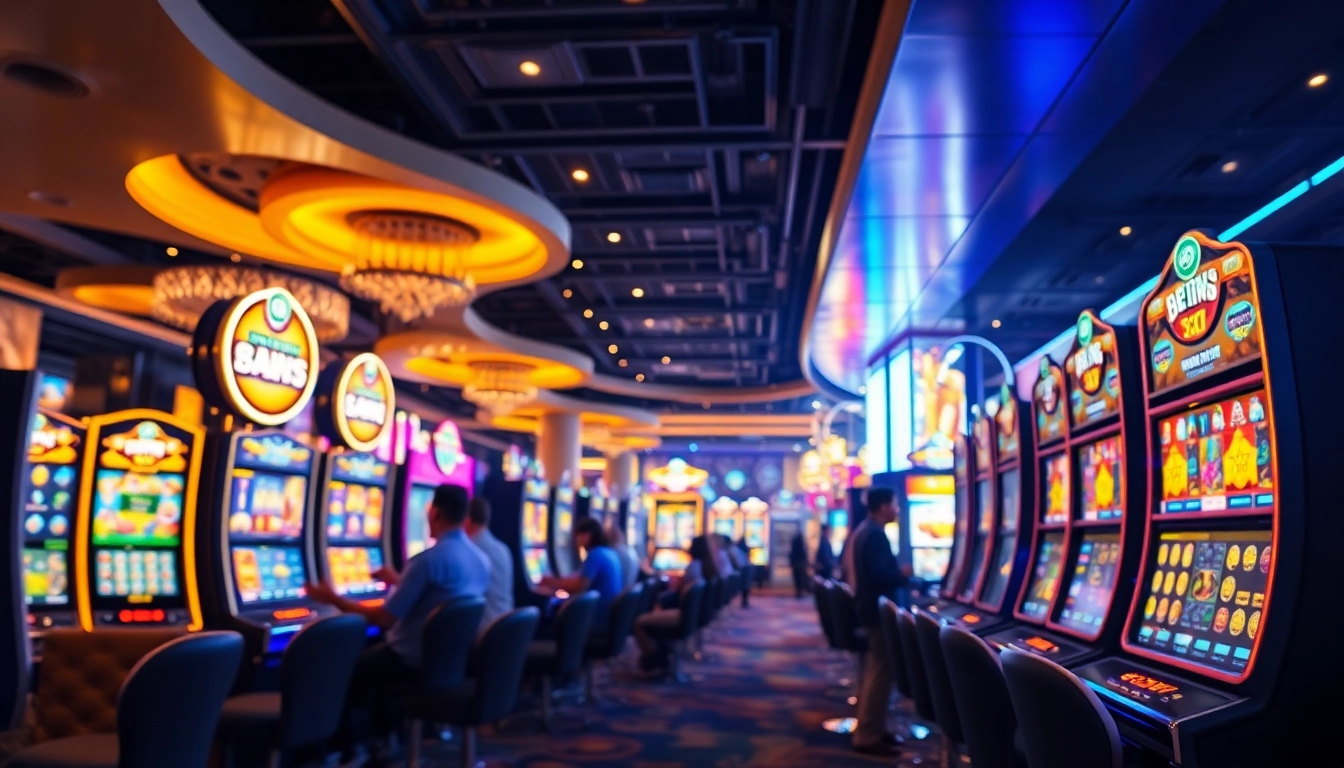 Experience the thrill of slot hoki games in a modern online casino environment filled with vibrant visuals.