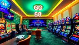 GG 88 online casino interface showcasing diverse games and vibrant branding