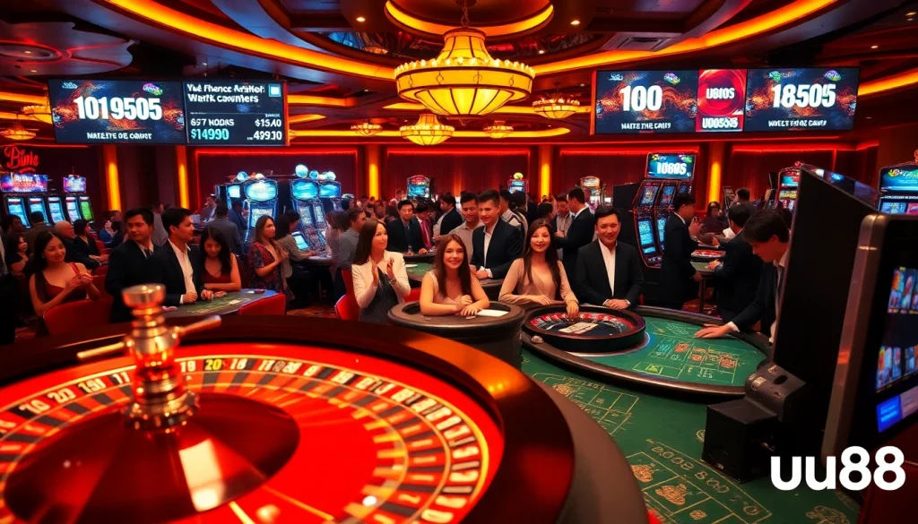 Experience thrilling games at uu88 casino with vibrant tables and excitement.