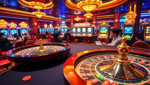 Exciting gameplay at GG88, showcasing vibrant casino elements and thrill of winning.