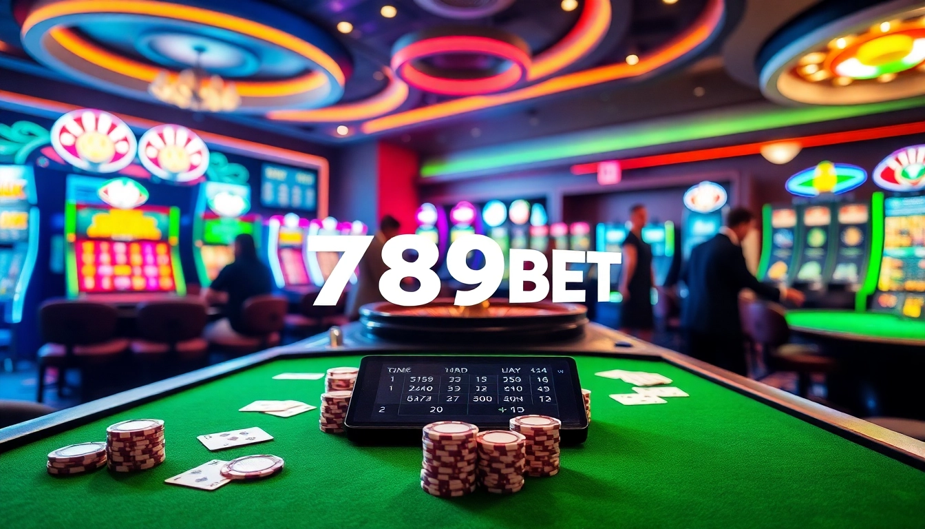 Experience the thrill of gambling at 789BET with lively casino tables and vibrant games.