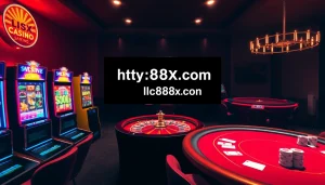 Experience the excitement of online gambling with https://lc88x.com/ showcasing vibrant slot machines and roulette.