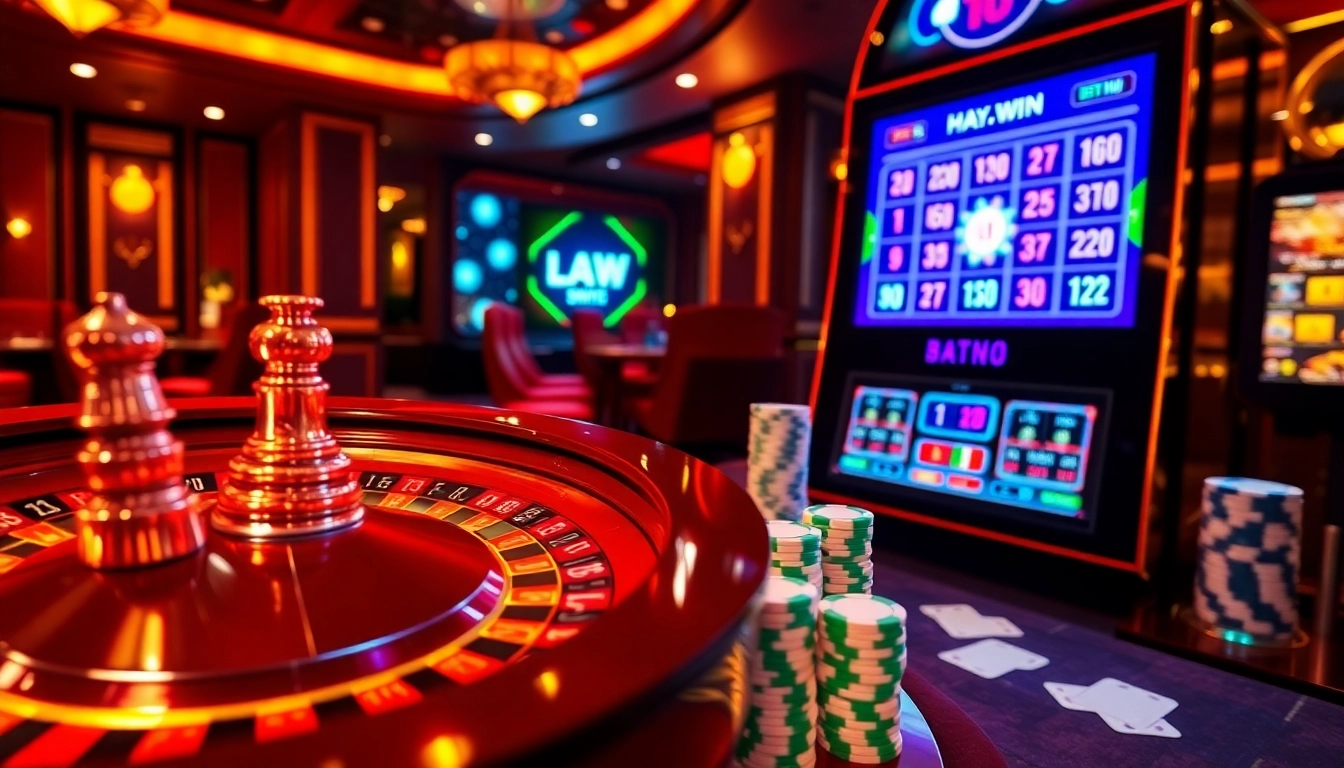 Experience the thrill of online gaming at hay.win with roulette and vibrant slot machines.