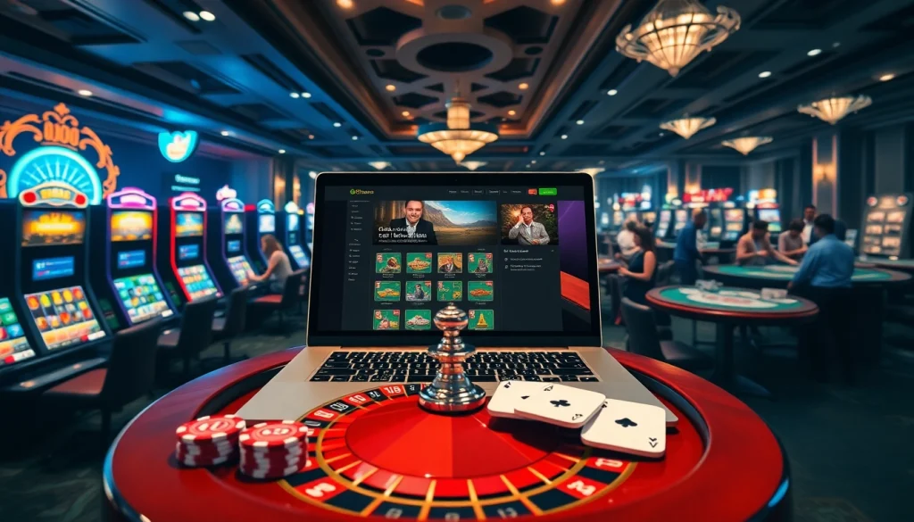 Experience the excitement of gambling at Trang chủ 789P with vibrant slot machines and poker tables.