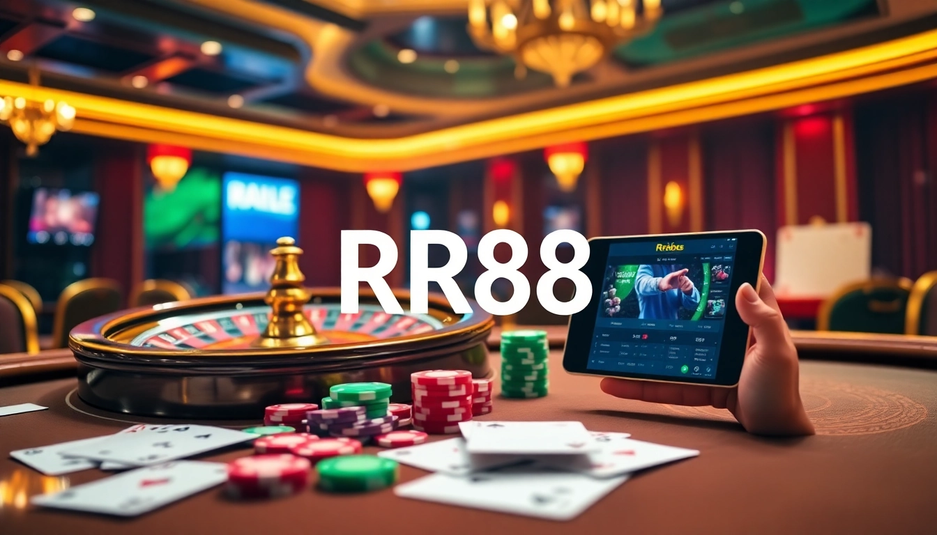 Engaging roulette action at RR88 casino highlights thrilling gaming experience.