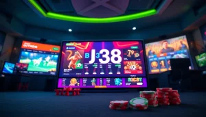 Engaging BJ38 online betting scene showcasing diverse games and vibrant graphics.