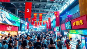 Experience the vibrant atmosphere of KJC365's entertainment complex, filled with engaging activities and festive decor.