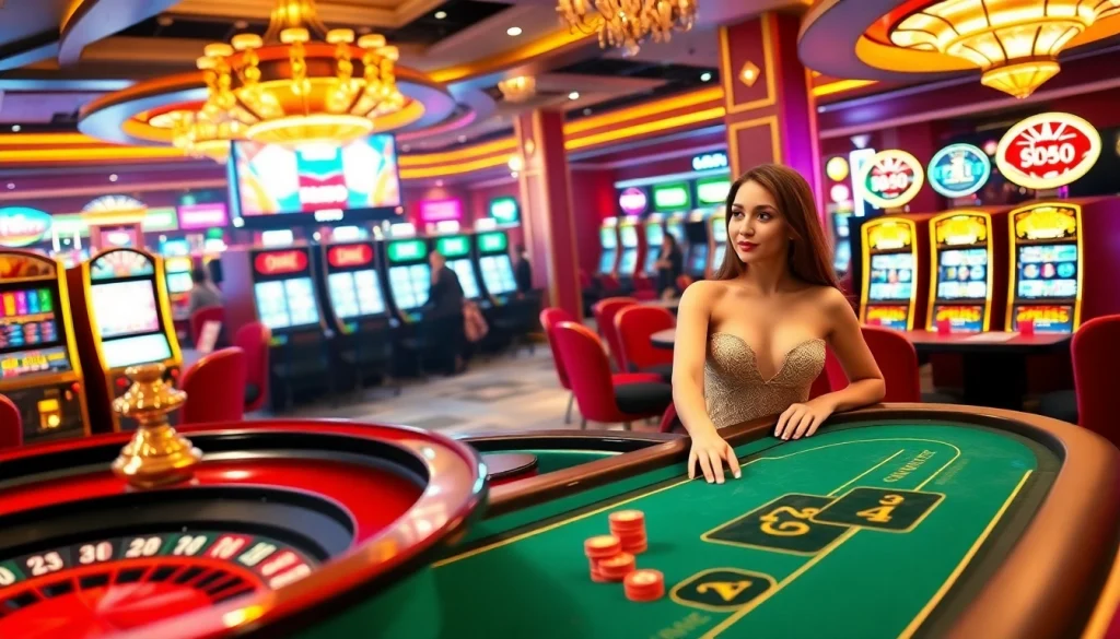 Engaging online gambling scene at https://mmoo.gripe/ featuring poker, roulette, and slot machines.
