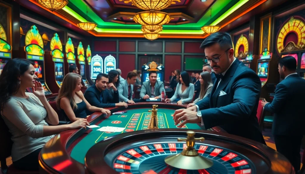 Hành động poker đầy hứng khởi tại casino BetVIP với máy đánh bạc sống động và bánh xe roulette.