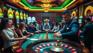 Hành động poker đầy hứng khởi tại casino BetVIP với máy đánh bạc sống động và bánh xe roulette.