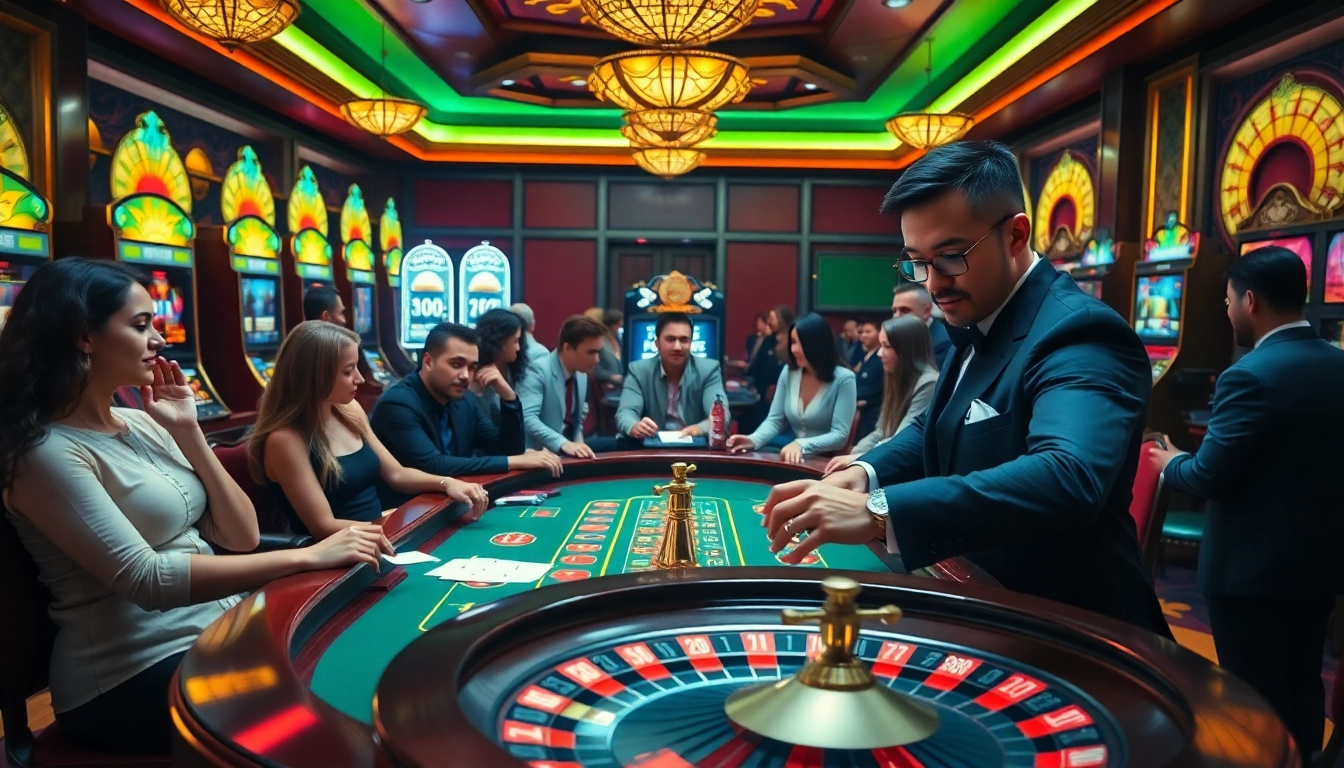 Hành động poker đầy hứng khởi tại casino BetVIP với máy đánh bạc sống động và bánh xe roulette.
