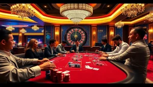 Experience the thrill at the poker table of https:/sc88.bz/ with vibrant chips and engaging players.