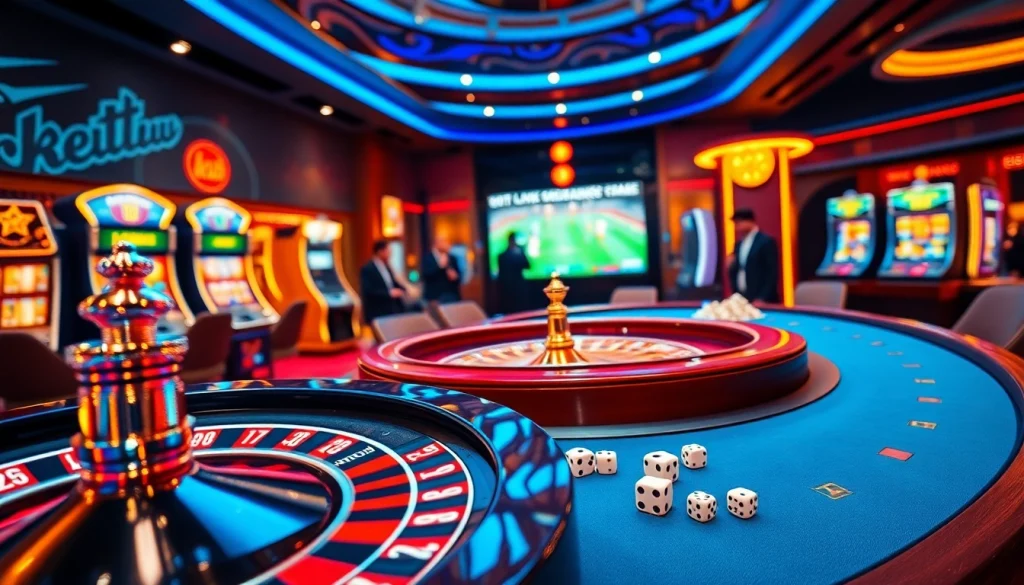 Experience thrilling gameplay with luongsontv as players engage with dice, cards, and roulette.